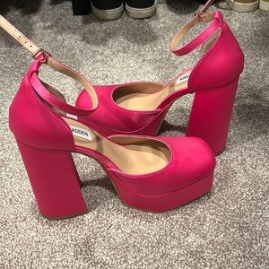 Steve Madden Pink Platform Heels - Size 7.5 (Worn Once!!)